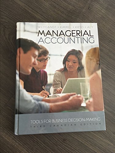 Imagen de archivo de Managerial Accounting : Tools for Business Decision-Making a la venta por Better World Books