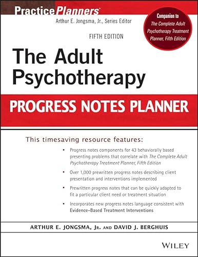 Beispielbild fr The Adult Psychotherapy : Progress Notes Planner zum Verkauf von Better World Books