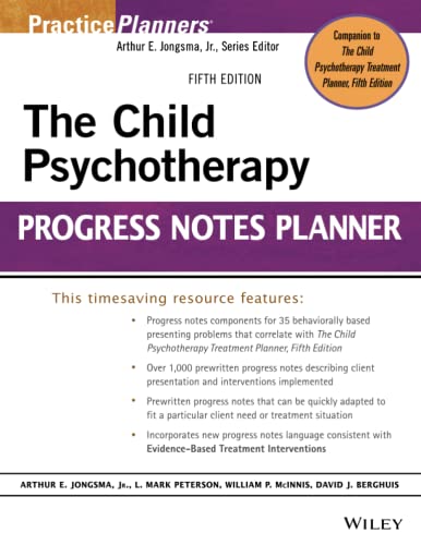 Stock image for The Child Psychotherapy Progress Notes Planner (PracticePlanners) for sale by SecondSale