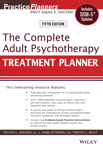 Beispielbild fr The Complete Adult Psychotherapy Treatment Planner: Includes DSM-5 Updates zum Verkauf von HPB-Red