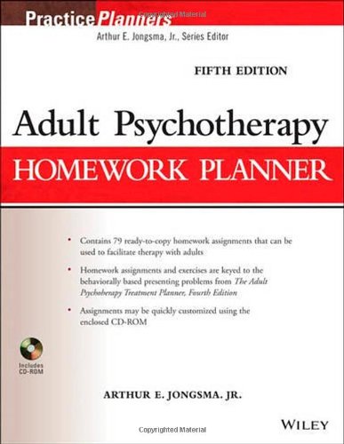 Beispielbild fr Adult Psychotherapy Homework Planner zum Verkauf von Better World Books