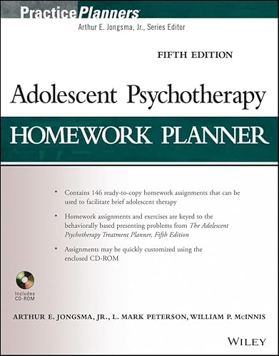 9781118076736: Adolescent Psychotherapy Homework Planner (PracticePlanners)