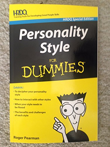Stock image for Personality Style for Dummies HRDQ Special Edition for sale by Wonder Book