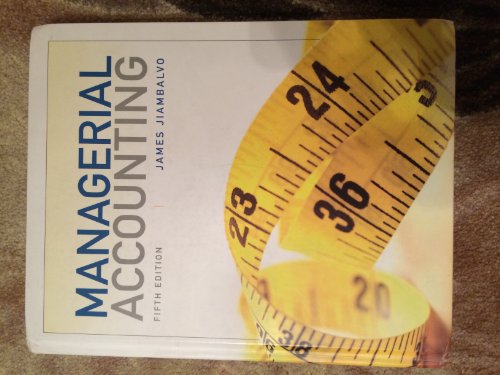 Stock image for Managerial Accounting for sale by Better World Books