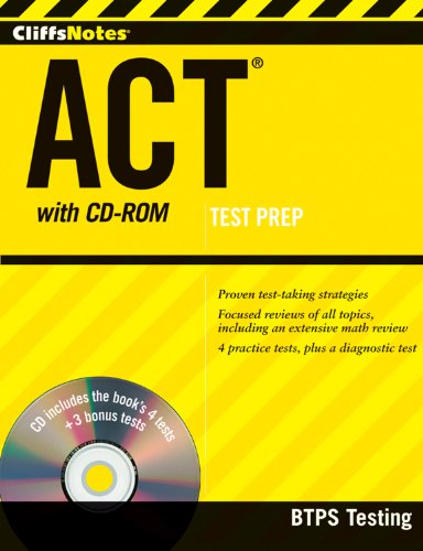Beispielbild fr CliffsNotes ACT with CD-ROM zum Verkauf von Ebooksweb
