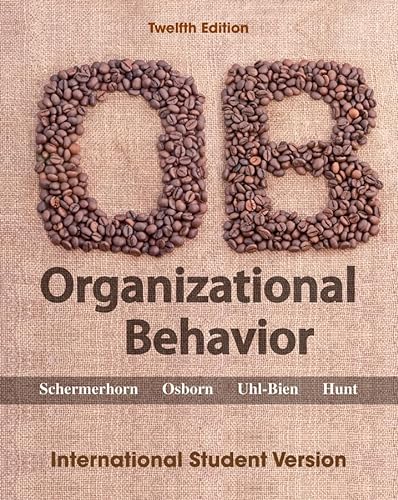 Beispielbild fr Organizational Behavior: International Student Version zum Verkauf von medimops