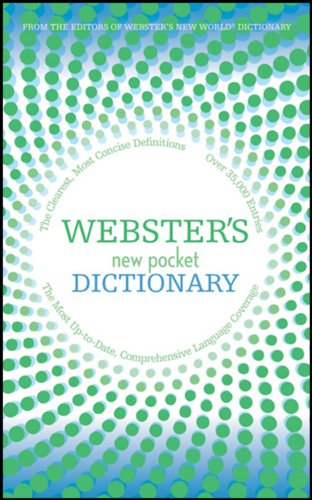 Imagen de archivo de Webster's New Pocket Dictionary a la venta por BookHolders