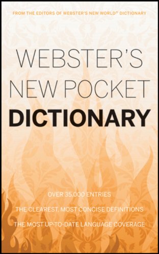 Imagen de archivo de Webster's New Pocket Dictionary a la venta por Wonder Book