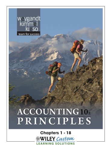 Accounting Principles 10th Edition Chapters 1-18 for MATC (9781118111178) by Weygandt, Jerry J.; Kimmel, Paul D.; Kieso, Donald E.