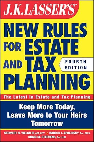 Beispielbild fr J.K. Lasser's New Rules for Estate and Tax Planning zum Verkauf von ThriftBooks-Atlanta