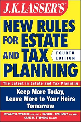 Imagen de archivo de J.K. Lasser's New Rules for Estate and Tax Planning a la venta por ThriftBooks-Atlanta