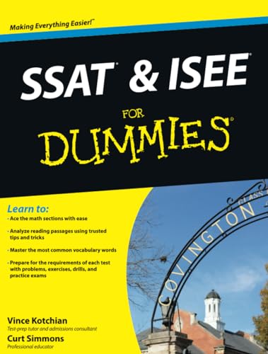 Beispielbild fr SSAT and ISEE for Dummies zum Verkauf von Better World Books