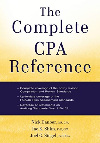 Beispielbild fr The Complete CPA Reference zum Verkauf von Blackwell's