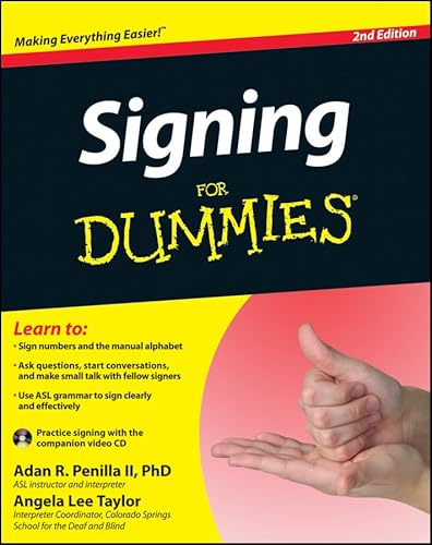 Stock image for Signing For Dummies, with Video CD for sale by Ergodebooks