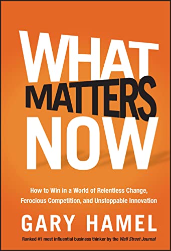 Beispielbild fr What Matters Now: How to Win in a World of Relentless Change, Ferocious Competition, and Unstoppable Innovation zum Verkauf von Wonder Book