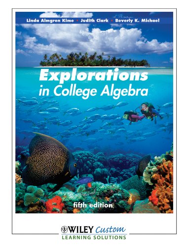 Beispielbild fr Explorations in College Algebra zum Verkauf von HPB-Red