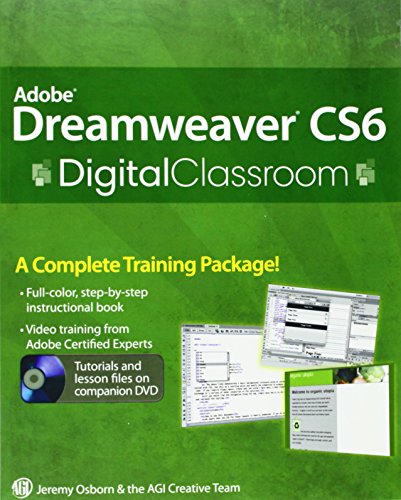 Stock image for Adobe Dreamweaver CS6 Digital Classroom for sale by AwesomeBooks