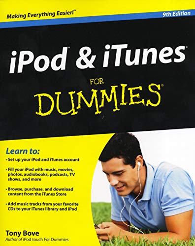 iPod and iTunes For Dummies (9781118130605) by Bove, Tony