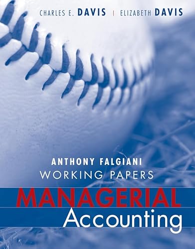 Stock image for Working Papers to accompany Managerial Accounting for Strategic Decision Making for sale by Phatpocket Limited