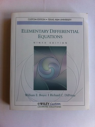 9781118133712: ELEM.DIFFERENTIAL EQUATIONS >C