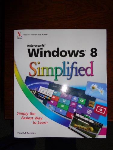 Imagen de archivo de Windows 8 Simplified a la venta por Better World Books: West