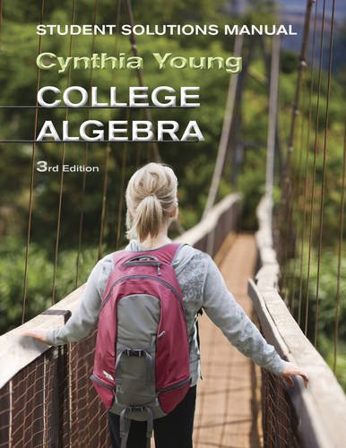 Stock image for College Algebra, Student Solutions Manual, 3rd Edition for sale by Goodwill Books