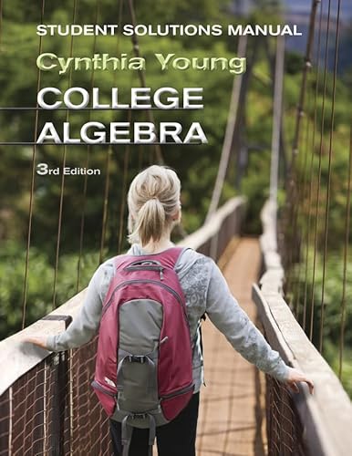 9781118137574: College Algebra, Student Solutions Manual, 3rd Edition