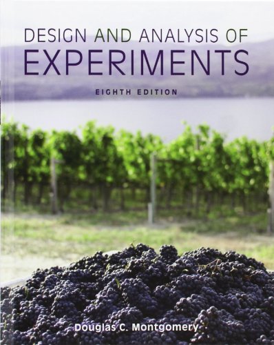 Beispielbild fr Design and Analysis of Experiments zum Verkauf von BooksRun