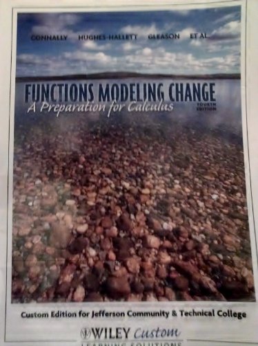 Imagen de archivo de Functions Modeling Change: A Preparation for Calcu a la venta por HPB-Red