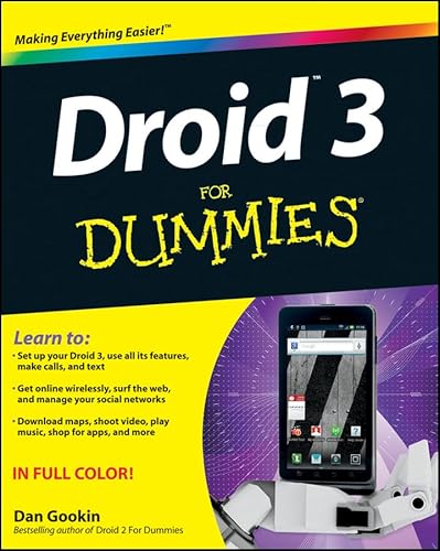 Imagen de archivo de Droid 3 for Dummies a la venta por Better World Books