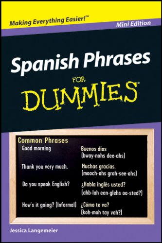 Imagen de archivo de Spanish Phrases For Dummies (Custom) a la venta por Redux Books