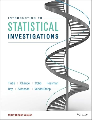 Stock image for Introduction to Statistical Investigations, Binder Ready Version for sale by BooksRun