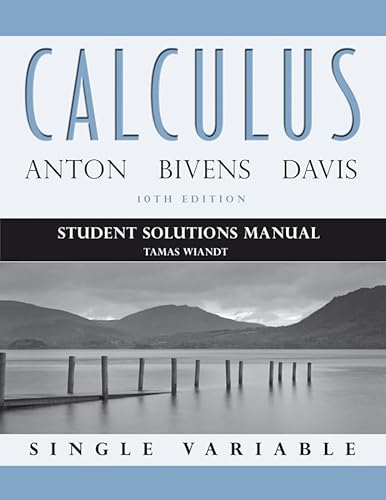 Stock image for Student Solutions Manual to accompany Calculus Late Transcendentals Single Variable for sale by Zoom Books Company