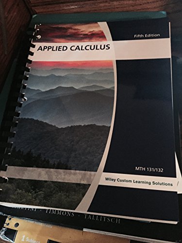 Beispielbild fr Applied Calculus zum Verkauf von Books Unplugged