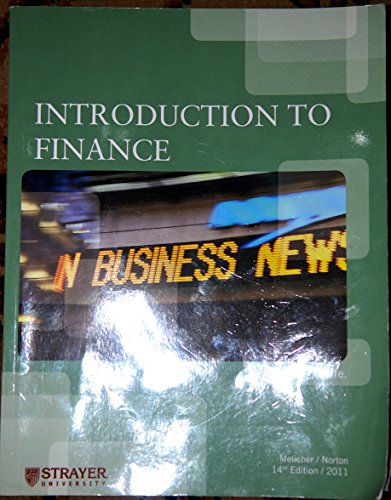 Introduction to Finance (9781118178409) by Ronald W. Melicher; Edgar Norton