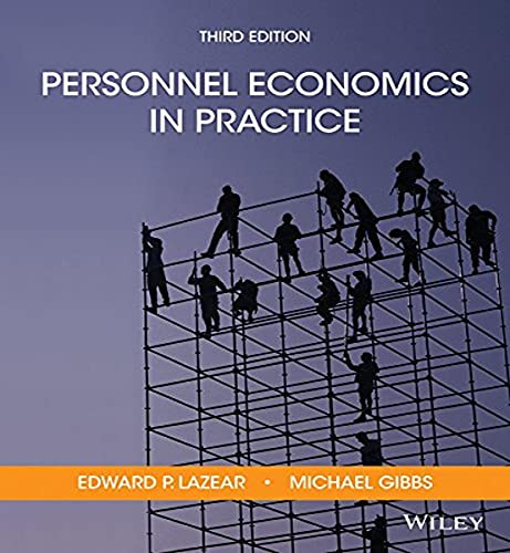 Beispielbild fr Personnel Economics in Practice zum Verkauf von Blue Vase Books