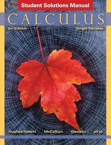 Beispielbild fr Calculus, Student Solutions Manual: Single Variable zum Verkauf von KuleliBooks