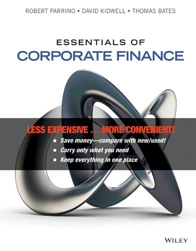 Beispielbild fr Essentials of Corporate Finance WILEY Binder Version; new in Shrink Wrap zum Verkauf von BooXX in Stock