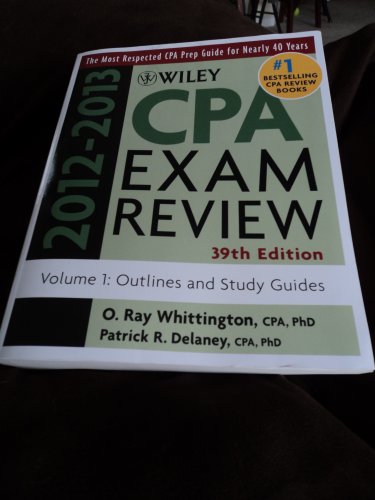 9781118254493: Wiley CPA Examination Review, Outlines and Study Guides (Volume 1)