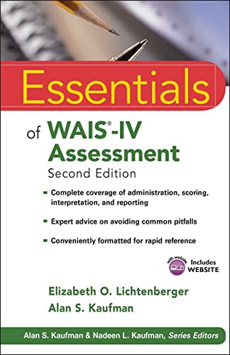 Stock image for Essentials of WAIS-IV Assessment (Essentials of Psychological Assessment) for sale by BooksRun