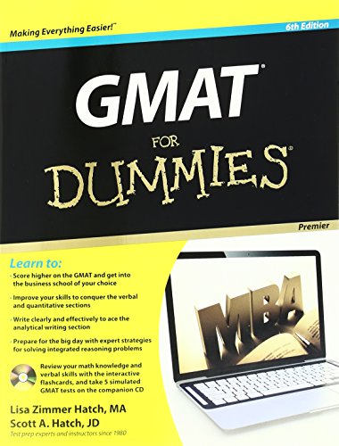 Beispielbild fr GMAT for Dummies zum Verkauf von Better World Books