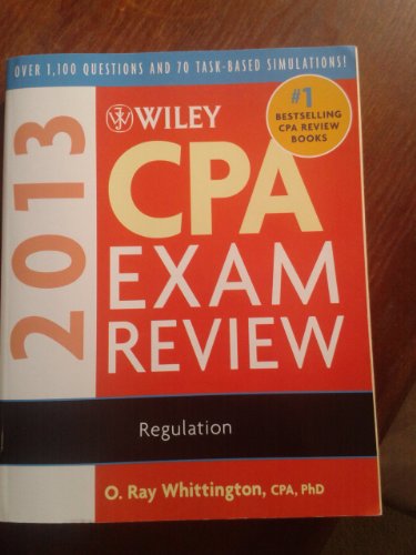 Stock image for Wiley CPA Exam Review 2013 : Regulation for sale by Better World Books