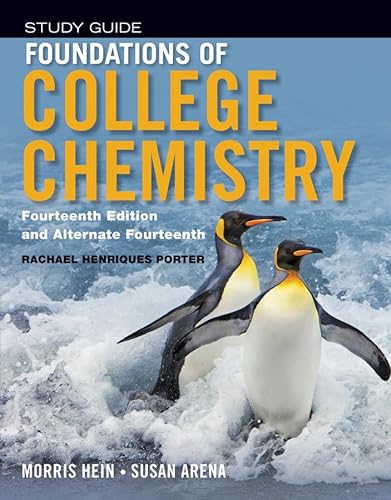 Stock image for Student Study Guide to Accompany Foundations of College Chemistry, 14e and Alt 14e for sale by Better World Books