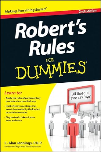 9781118294048: Robert's Rules for Dummies + Website