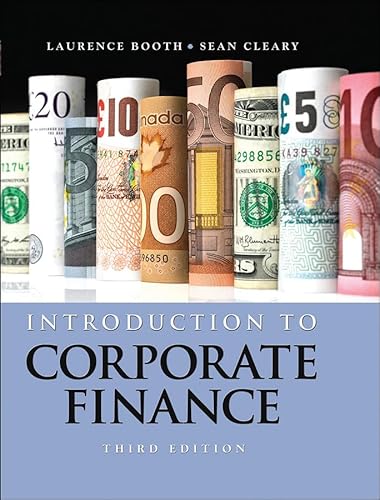 Beispielbild fr Introduction to Corporate Finance zum Verkauf von Better World Books