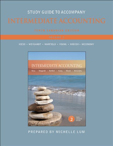 Beispielbild fr Study Guide to accompany Intermediate Accounting, Volume 2 zum Verkauf von Starx Products