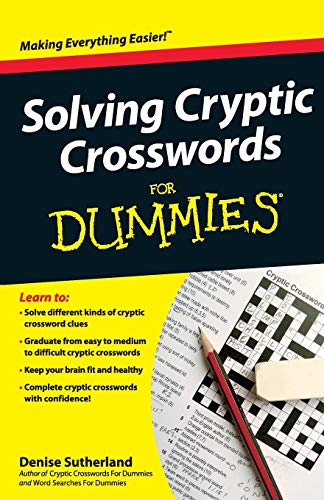 9781118305256: Solving Cryptic Crosswords For Dummies