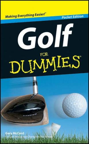 Imagen de archivo de Golf for Dummies Pocket Edition By Gary Mccord 134 Pages a la venta por Once Upon A Time Books