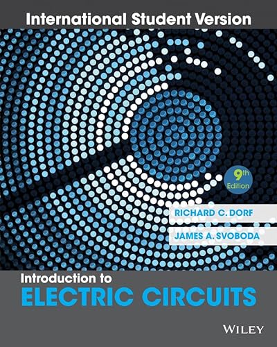 Imagen de archivo de Introduction to Electric Circuits, International Student Version a la venta por Books Puddle