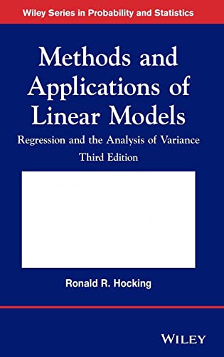 Stock image for Methods and Applications of Linear Models for sale by Blackwell's